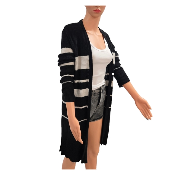 Calvin Klein Black and White Cardigan Sweater - Picture 5 of 9